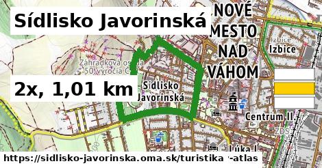 Sídlisko Javorinská Turistické trasy  