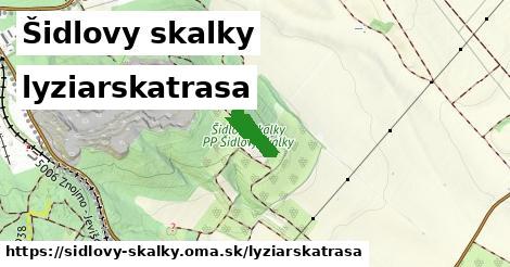 Šidlovy skalky Lyžiarske trasy  