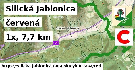 Silická Jablonica Cyklotrasy červená 