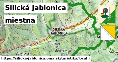 Silická Jablonica Turistické trasy miestna 