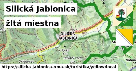Silická Jablonica Turistické trasy žltá miestna
