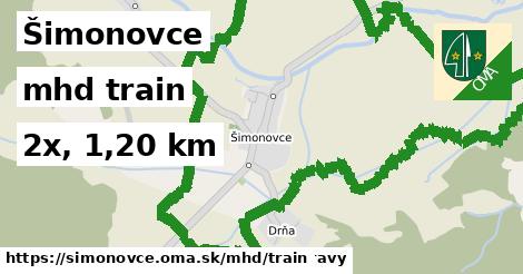 Šimonovce Doprava train 