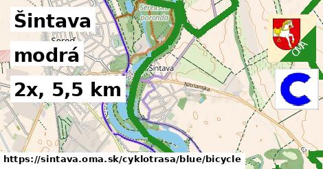 Šintava Cyklotrasy modrá bicycle