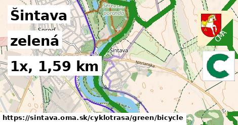 Šintava Cyklotrasy zelená bicycle