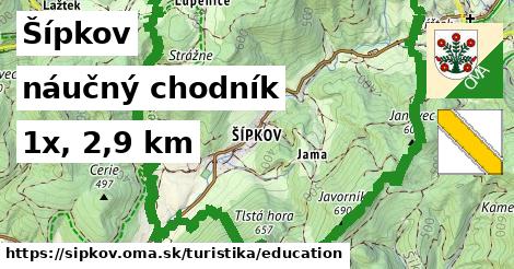 Šípkov Turistické trasy náučný chodník 