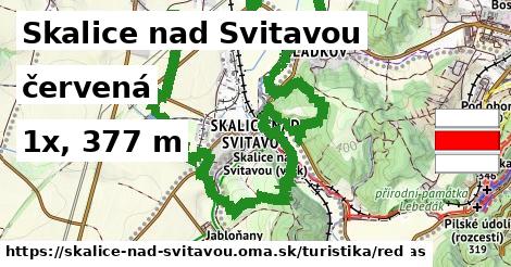 Skalice nad Svitavou Turistické trasy červená 