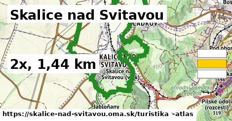 Skalice nad Svitavou Turistické trasy  