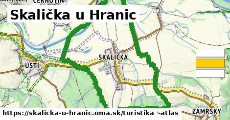 Skalička u Hranic Turistické trasy  