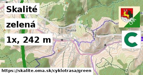 Skalité Cyklotrasy zelená 