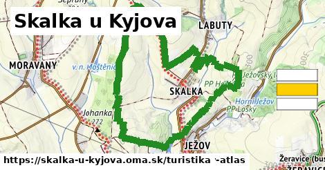 Skalka u Kyjova Turistické trasy  