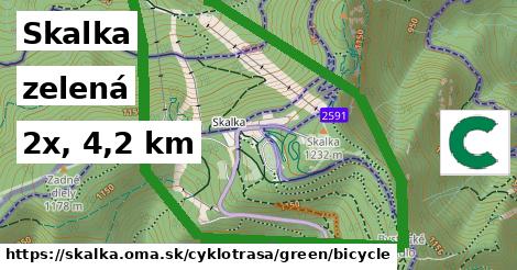 Skalka Cyklotrasy zelená bicycle
