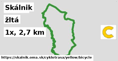 Skálnik Cyklotrasy žltá bicycle