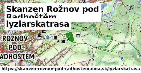 Skanzen Rožnov pod Radhoštěm Lyžiarske trasy  