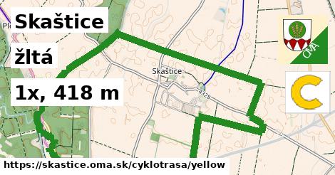 Skaštice Cyklotrasy žltá 