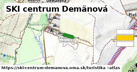 SKI centrum Demänová Turistické trasy  