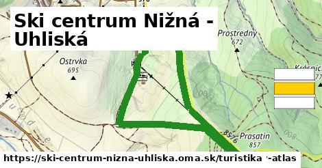 Ski centrum Nižná - Uhliská Turistické trasy  