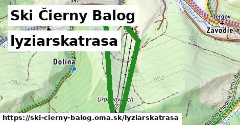 Ski Čierny Balog Lyžiarske trasy  