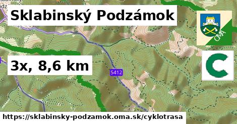 Sklabinský Podzámok Cyklotrasy  