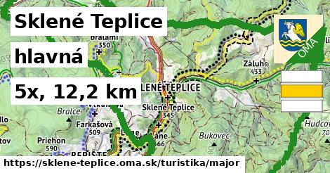 Sklené Teplice Turistické trasy hlavná 