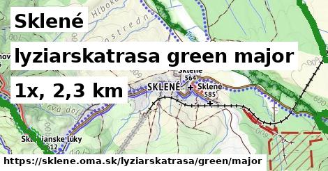 Sklené Lyžiarske trasy zelená hlavná
