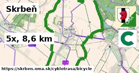 Skrbeň Cyklotrasy bicycle 