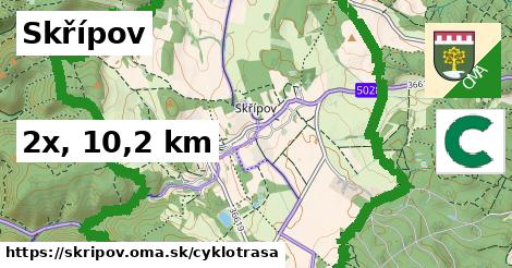 Skřípov Cyklotrasy  