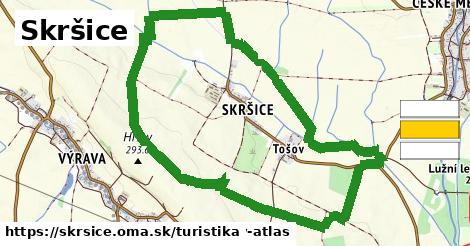 Skršice Turistické trasy  