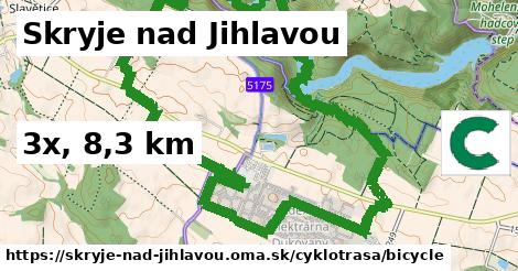 Skryje nad Jihlavou Cyklotrasy bicycle 