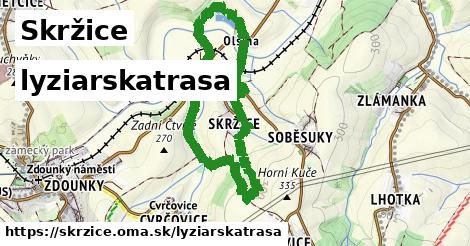 Skržice Lyžiarske trasy  