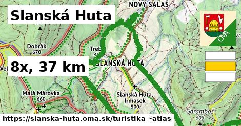 Slanská Huta Turistické trasy  