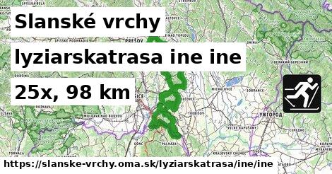 Slanské vrchy Lyžiarske trasy iná iná