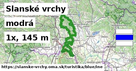 Slanské vrchy Turistické trasy modrá iná