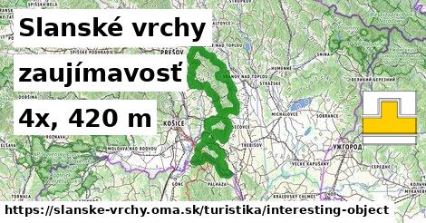 Slanské vrchy Turistické trasy zaujímavosť 