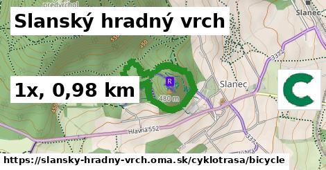 Slanský hradný vrch Cyklotrasy bicycle 