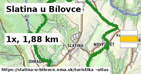 Slatina u Bílovce Turistické trasy  