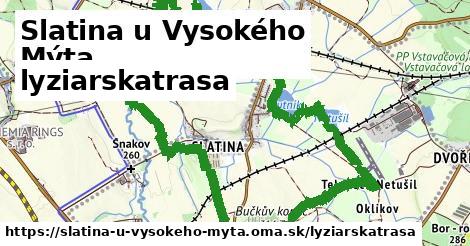 Slatina u Vysokého Mýta Lyžiarske trasy  