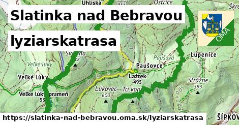 Slatinka nad Bebravou Lyžiarske trasy  
