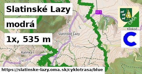 Slatinské Lazy Cyklotrasy modrá 