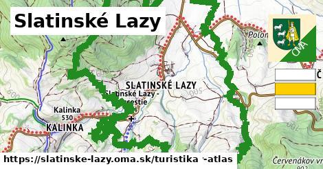 Slatinské Lazy Turistické trasy  