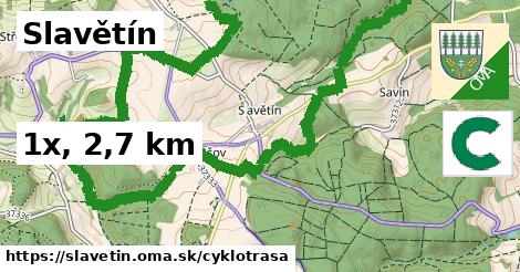Slavětín Cyklotrasy  
