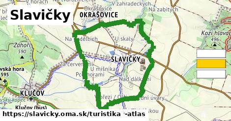 Slavičky Turistické trasy  