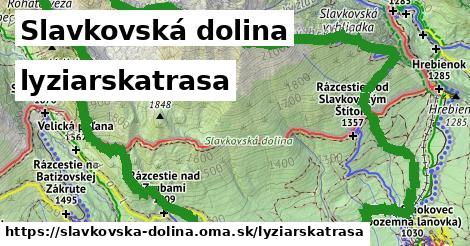 Slavkovská dolina Lyžiarske trasy  