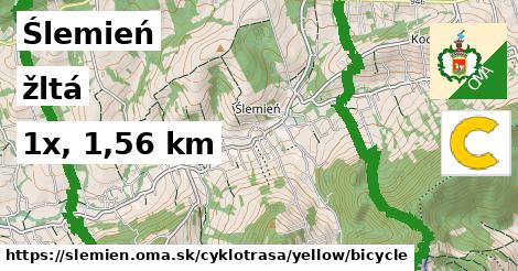 Ślemień Cyklotrasy žltá bicycle