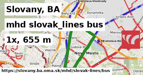 Slovany, BA Doprava slovak-lines bus