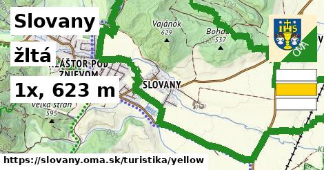 Slovany Turistické trasy žltá 