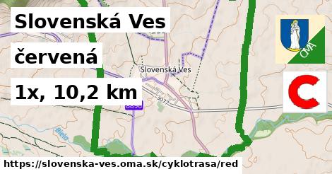 Slovenská Ves Cyklotrasy červená 