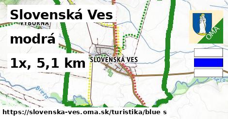 Slovenská Ves Turistické trasy modrá 