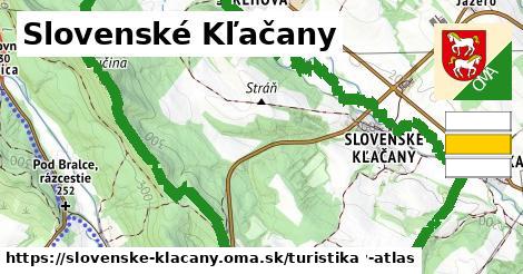 Slovenské Kľačany Turistické trasy  