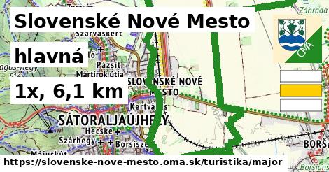 Slovenské Nové Mesto Turistické trasy hlavná 