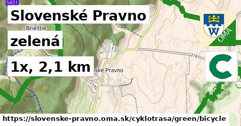 Slovenské Pravno Cyklotrasy zelená bicycle